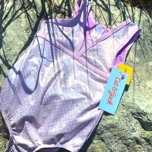 Toddler girl's Shimmer animal gymnastics leotard cat & Jack size 4T